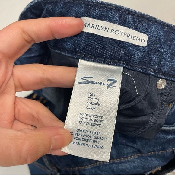 SEVEN 7 The Marilyn Relaxed boyfriend High Rise rolled cuff jeans size 6 NEW! - Picture 11 of 12